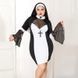 Эротический костюм монашки JSY &laquo;Грешница Лола&raquo; Plus Size Black, платье, крест, апостольник