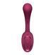 Вагінально-кліторальний вібратор Satisfyer G for Goddess 2 Wine Red, 2 мотори