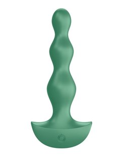 Анальний стимулятор-намистини з двома моторами Satisfyer Lolli-Plug 2 Green