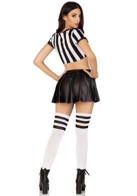 Костюм рефери Leg Avenue Time Out Referee S, кроп-топ, юбка, свисток