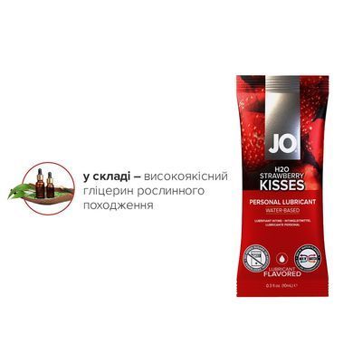 Набор лубрикантов Foil Display Box &ndash; JO H2O Lubricant &ndash; Strawberry &ndash; 12 x 10ml