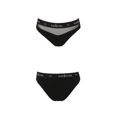 Трусики з прозорою вставкою Passion PS006 PANTIES L, black