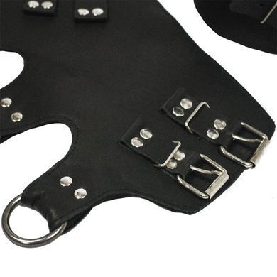 Поножи-манжеты для подвеса за ноги Art of Sex &ndash; Leg Cuffs For Suspension, черные, натуральная кожа