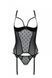 Корсет Passion MARINA CORSET, S/M, black, з відкритими чашками