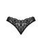 Кружевные стринги Obsessive Donna Dream crotchless thong XL/2XL Black, открытый доступ