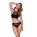 Трусики з прозорою вставкою Passion PS006 PANTIES L, black