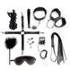 BDSM-набір Art of Sex &ndash; Spikes BDSM Set Leather, 10 предметів, чорний, натуральна шкіра
