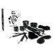 BDSM-набір Art of Sex &ndash; Spikes BDSM Set Leather, 10 предметів, чорний, натуральна шкіра