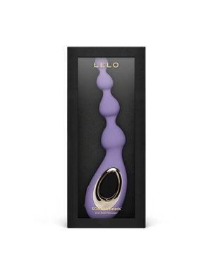 Анальне намисто з вібрацією LELO Soraya Beads Violet Dusk, різний діаметр намистин, 8 режимів