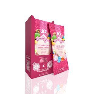 Набор лубрикантов Foil Display Box &ndash; JO H2O Lubricant &ndash; Cotton Candy &ndash; 12 x 10ml