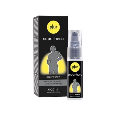 Сироватка-пролонгатор pjur Superhero Delay Serum 20 мл, створює ефект плівки, без оніміння