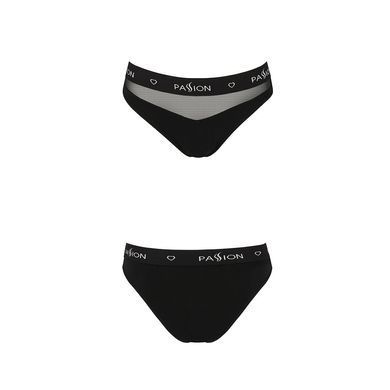 Трусики с прозрачной вставкой Passion PS006 PANTIES M, black