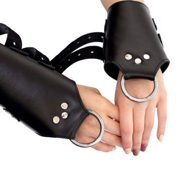 Манжеты для подвеса за руки Art of Sex &ndash; Kinky Hand Cuffs For Suspension, черные, натуральная кожа