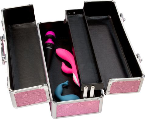 Большой кейс для хранения секс-игрушек BMS Factory Large Lokable Vibrator Case Pink, кодовый замок