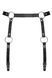Гартеры Obsessive A741 garter belt black O/S, искусственная кожа