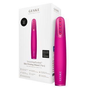 Пристрій для зміцнення і тонізації шкіри обличчя GESKE Skin Firming Wand 7в1 magenta