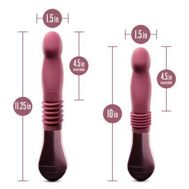 Пульсатор для точки G Blush Temptasia &ndash; Trixie Thrusting Dildo &ndash; Wine Red, 3 швидкості