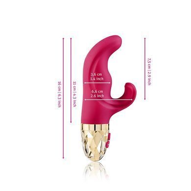 Вібратор-кролик Mystim Hop Hop Bob Fuchsia, потужний мотор, 8 режимів