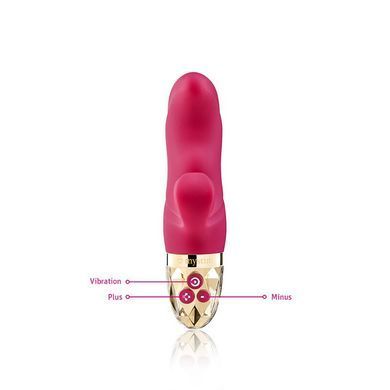 Вібратор-кролик Mystim Hop Hop Bob Fuchsia, потужний мотор, 8 режимів