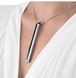 Вибропуля на цепочке Le Wand NECKLACE VIBE, металлическая, серебряная