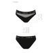 Трусики с прозрачной вставкой Passion PS006 PANTIES S, black