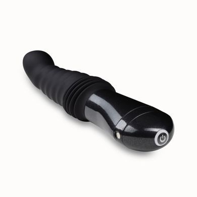 Пульсатор Blush Temptasia &ndash; Lazarus Thrusting Dildo &ndash; Black, ребристый ствол, 3 скорости