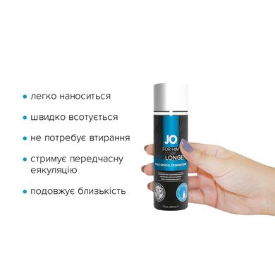 Пролонгирующий спрей JO Prolonger Spray with Benzocaine (60 мл) не содержит минеральных масел