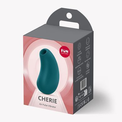 Вакуумний стимулятор з вібрацією Fun Factory Cherie Bottle Green, 11 + 12 режимів роботи, перезаряджуваний