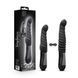 Пульсатор Blush Temptasia &ndash; Lazarus Thrusting Dildo &ndash; Black, ребристый ствол, 3 скорости
