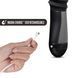 Пульсатор Blush Temptasia &ndash; Lazarus Thrusting Dildo &ndash; Black, ребристый ствол, 3 скорости