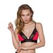 Эластичный топ с кружевом Passion PS001 TOP M, red-black